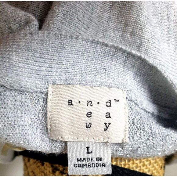 Womens Open-Front Cardigan L Lt Gray Metallic Knit Short Sleeve Top Coastalcore - Picture 5 of 5